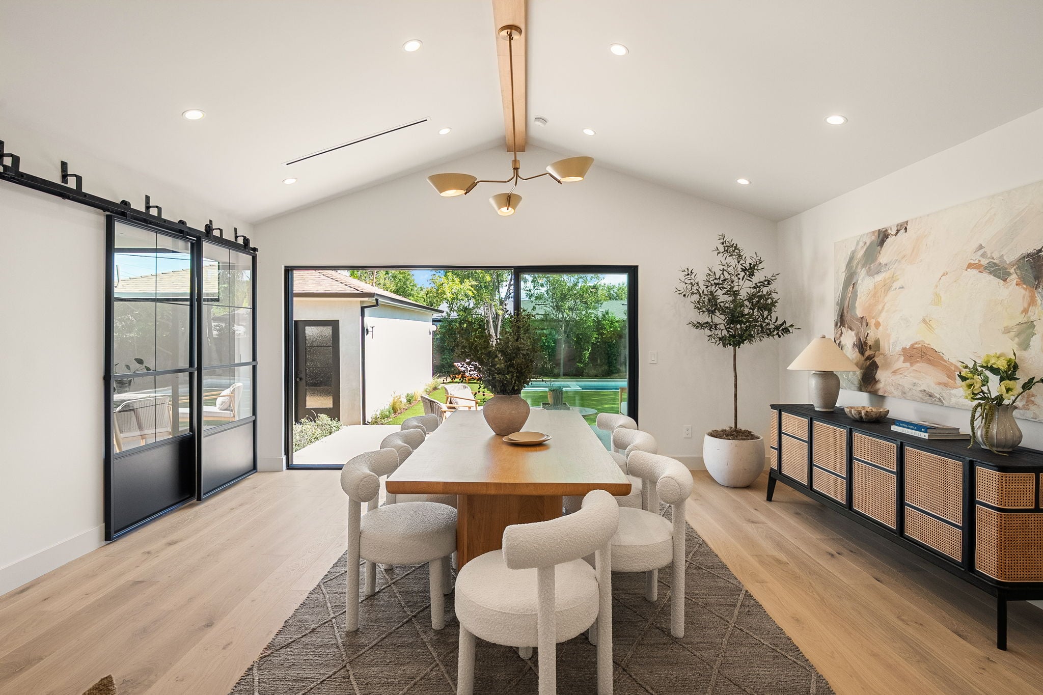 Craftsman working on a high-end kitchen remodel